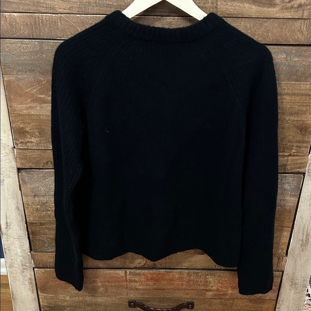 Jenni Kayne Cashmere Fisherman Sweater - Size M - Picture 3 of 9